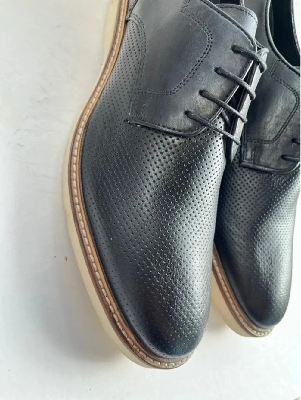 Steven Madden Mens Oxford Style Dress Shoes Lace Up Size 11 Black